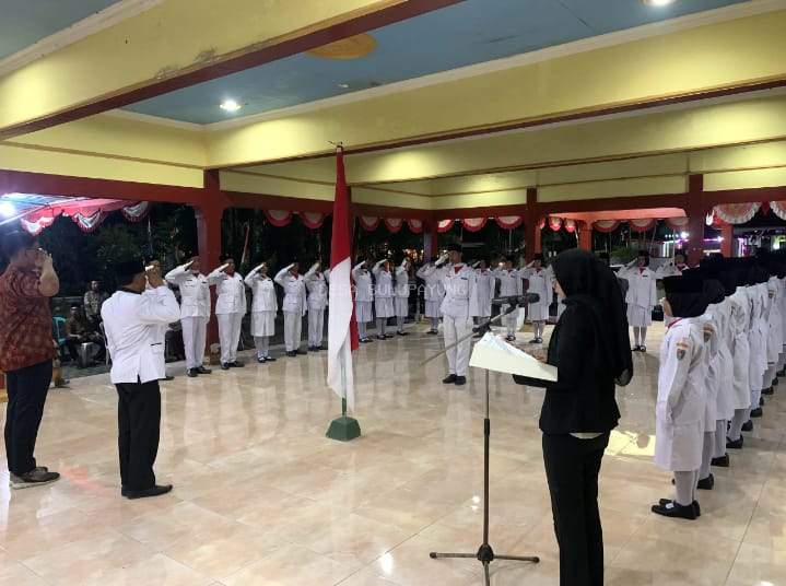 Pengukuhan Paskibra Desa Bulupayung Kecamatan Patimuan dalam Rangka Menyambut HUT RI ke-80 