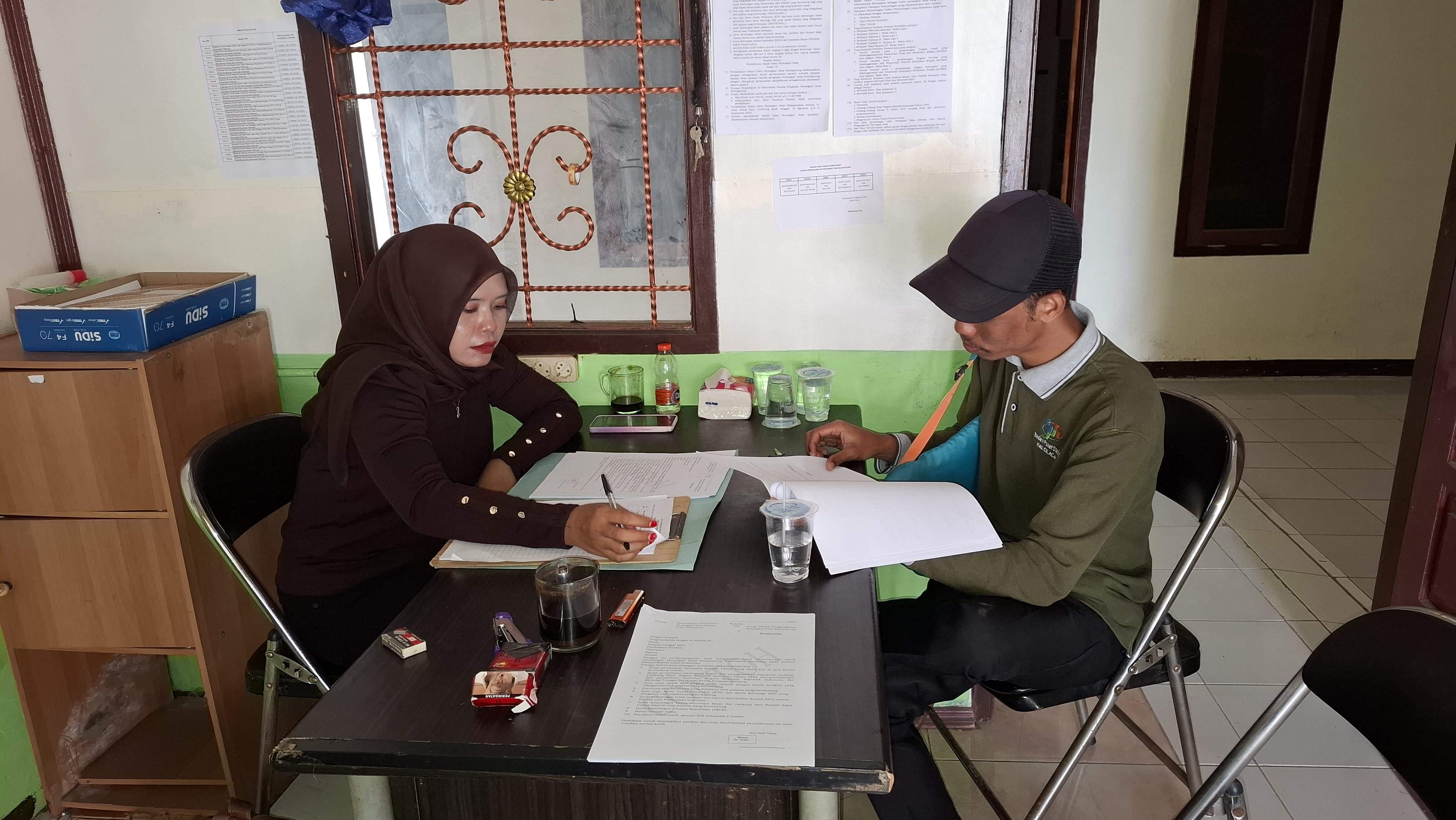 Hari Kedua Pendaftaran Calon Perangkat Desa, Tiga Orang Sudah Resmi Daftar* 