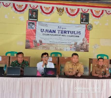 PELAKSANAAN UJIAN TERTULIS CALON PERANGKAT DESA BULUPAYUNG JABATAN KEPALA SEKSI PELAYANAN